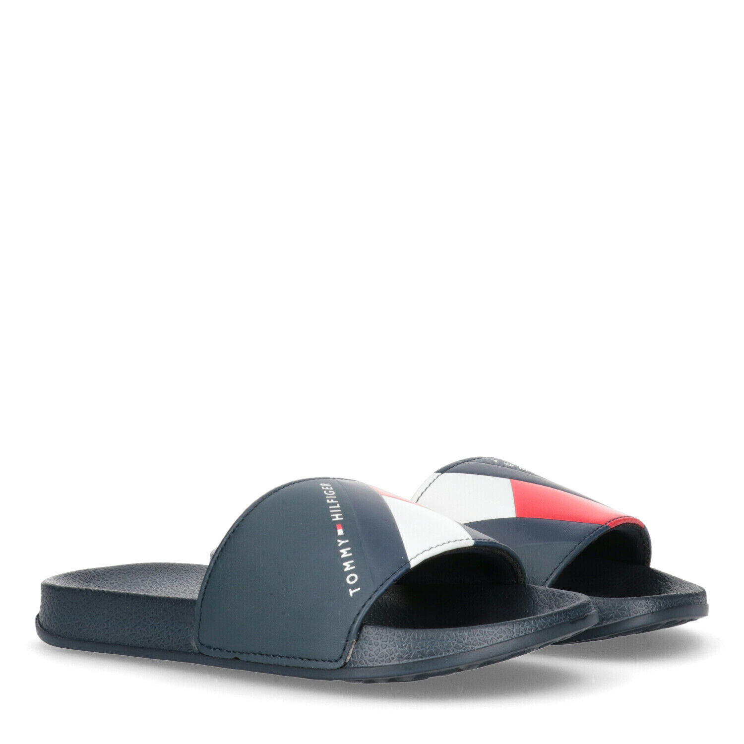 Navy tommy hilfiger sliders store