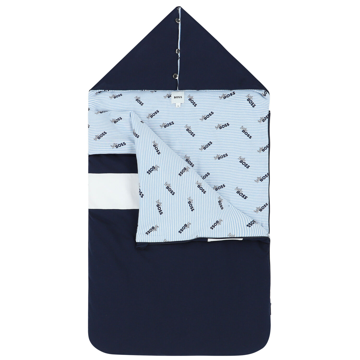 Navy Blue Logo Baby Nest, 1, hi-res