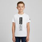 Boys White Logo T-Shirt, 4, hi-res