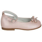 Younger Girls Pink Embellished Bow Shoes, 1, hi-res