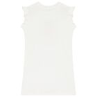 Girls White Logo Dress, 1, hi-res