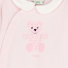 Baby Girls Ivory & Pink Logo Babygrow Gift Set, 2, hi-res