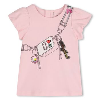 Younger Girls Pink Bag Dress