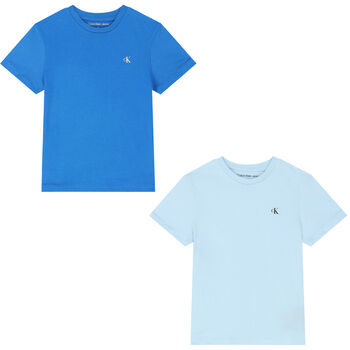 Boys Blue Logo T-Shirts ( 2-Pack ) 