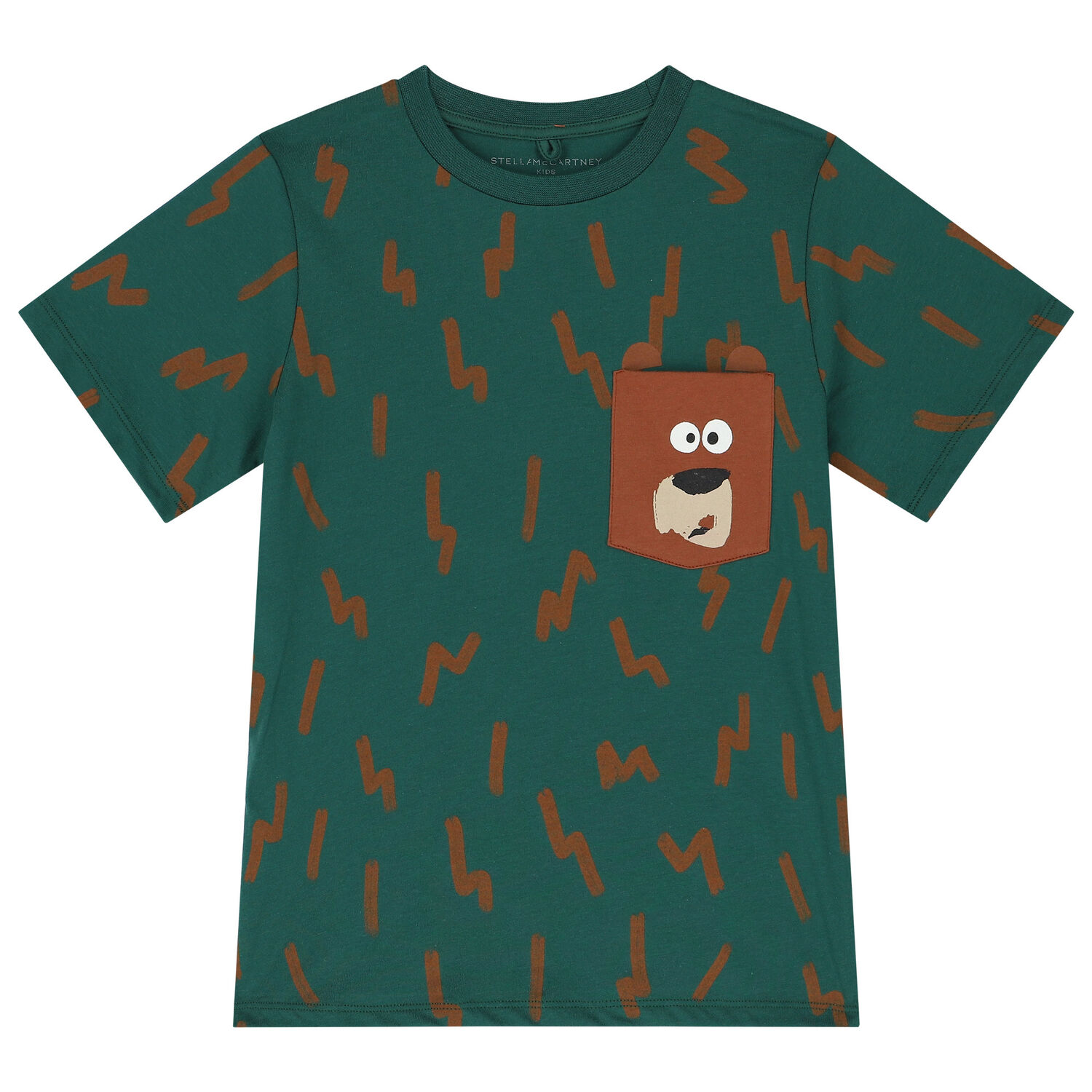 Boys Green Bear T-Shirt, 1, hi-res