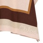 عباءة بنات منسوجة بالشعار باللون الوردي , 1, hi-res