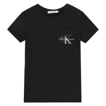 Boys Black Logo T-Shirt