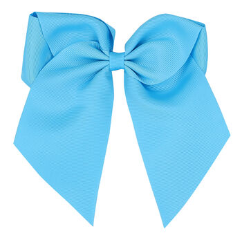 Girls Blue Bow Hair Clip