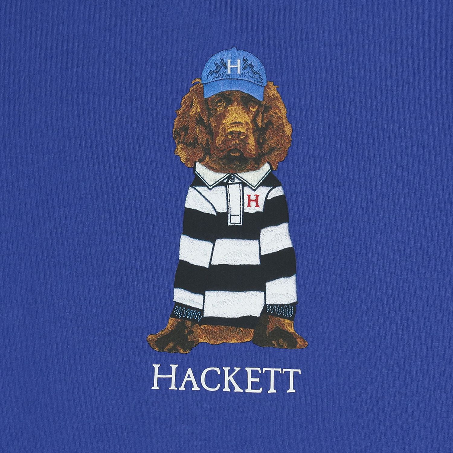 تشيرت بشعار كلب ازرق للاولاد, 1, hi-res