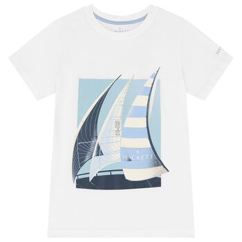 Boys White Logo T-Shirt