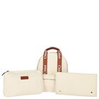 Ivory Logo Baby Changing Bag, 1, hi-res