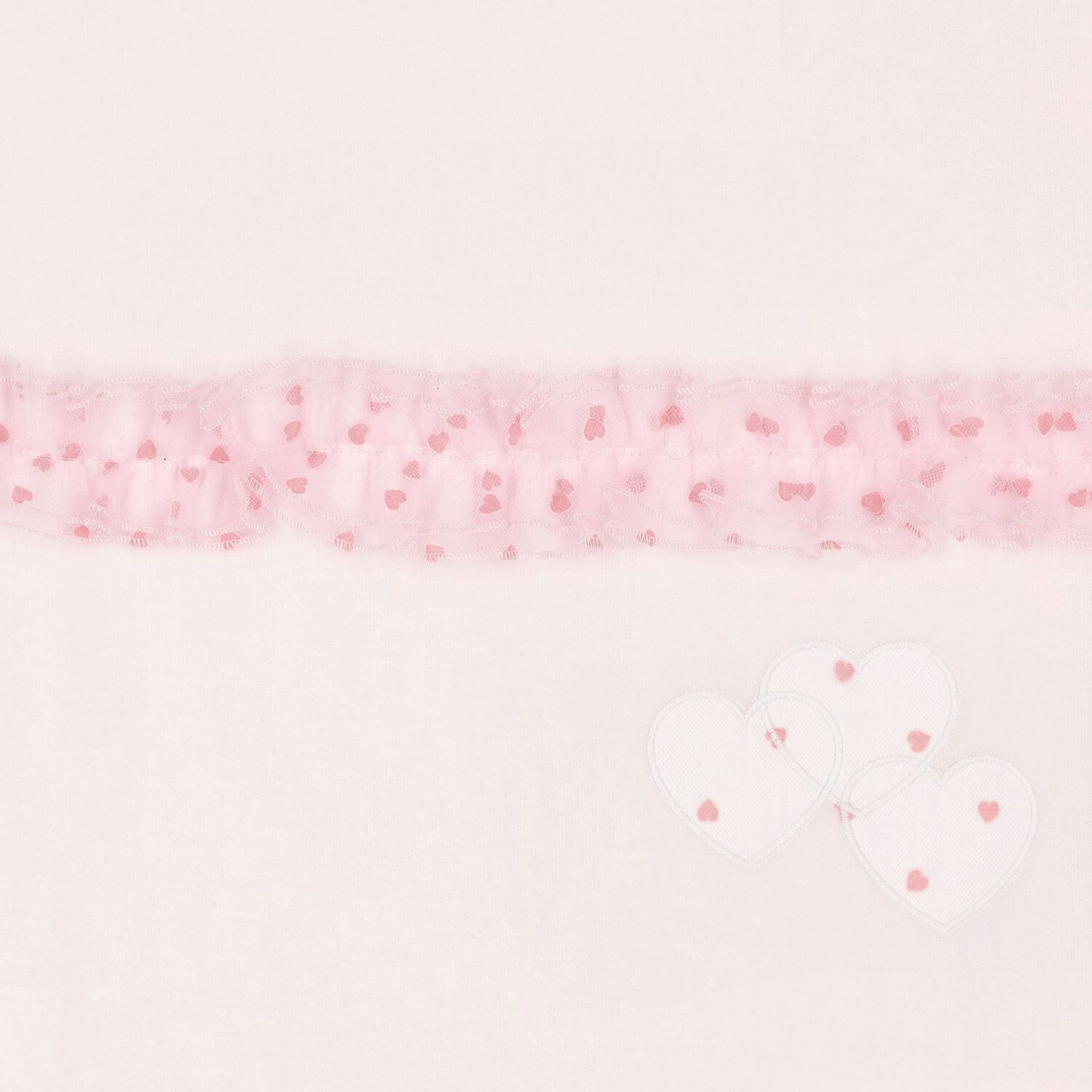 بطانية بنات بالشعار بطبعة قلب باللون الوردي , 1, hi-res
