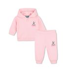 Younger Girls Pink Bunny Logo Tracksuit, 1, hi-res