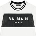 تيشيرت بالشعار باللون الأبيض والأسود, 1, hi-res