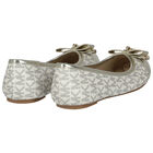 حذاء بنات باليرينا بالشعار باللون الذهبى, 1, hi-res