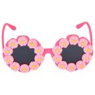 Girls Pink Floral Sunglasses, 1, hi-res