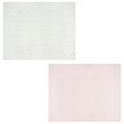 مناديل موسلين زهرية بيضاء و وردية للبنات (عبوة من قطعتين), 2, hi-res