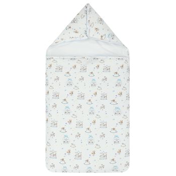 Baby Boys White & Blue Carousel Nest