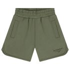 Boys Green Logo Shorts, 2, hi-res