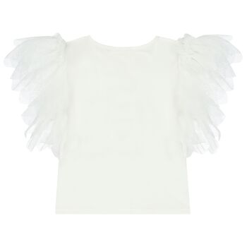 Girls White 2nd Birthday T-Shirt