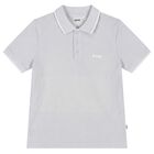 Boys Mini Me Blue Logo Polo Shirt, 8, hi-res