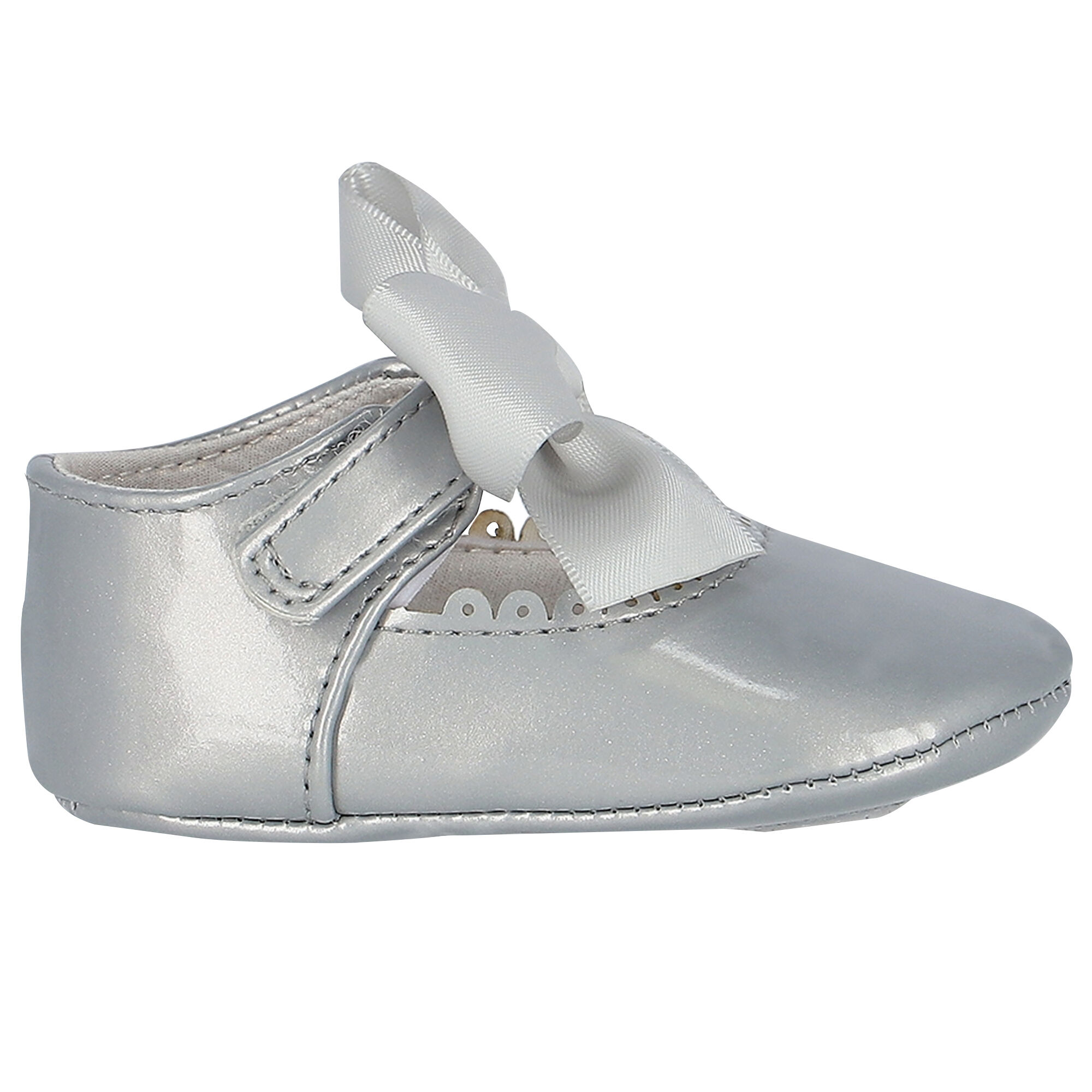 Silver shoes baby best sale girl