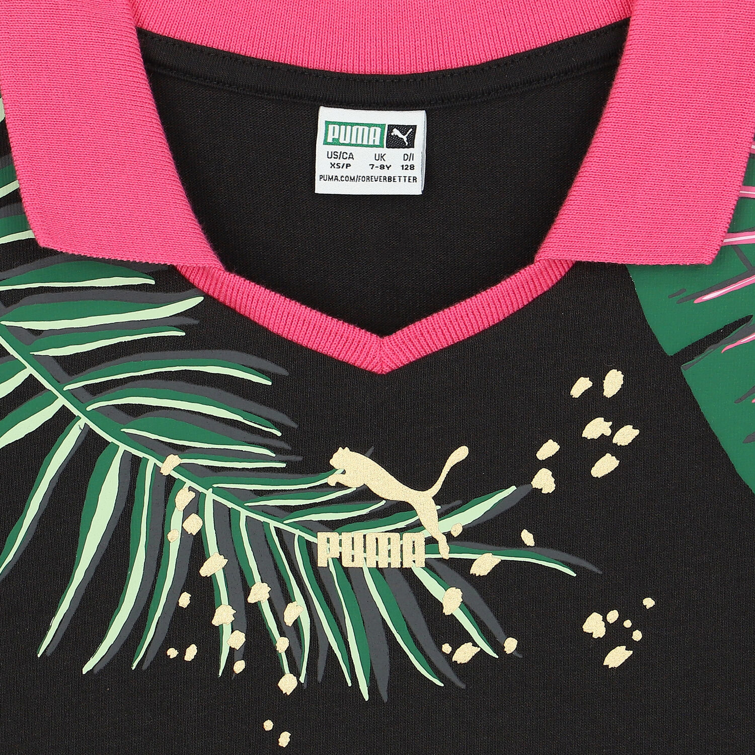 فستان بولو بالشعار باللون الأسود, 1, hi-res