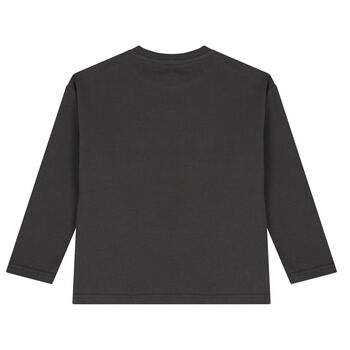 Boys Grey Dino Long Sleeve Top