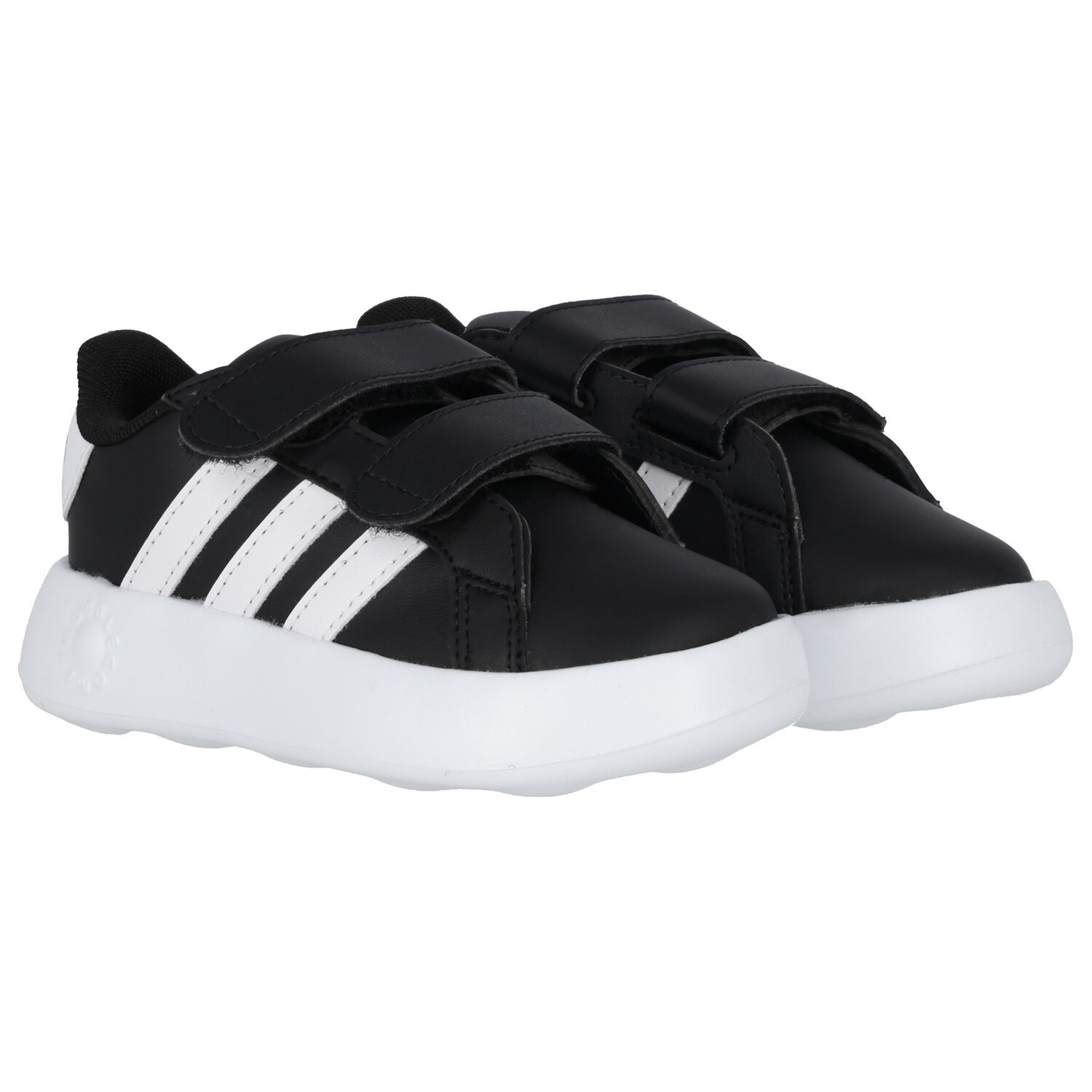 Black & White Grand Court Trainers, 1, hi-res