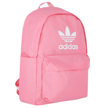 حقيبة ظهر بالشعار باللون الوردي للبنات