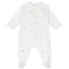 Baby Girls White Crystal Bow Babygrow Gift Set, 1, hi-res