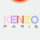 تيشيرت بالشعار باللون الأبيض للبنات, 1, hi-res