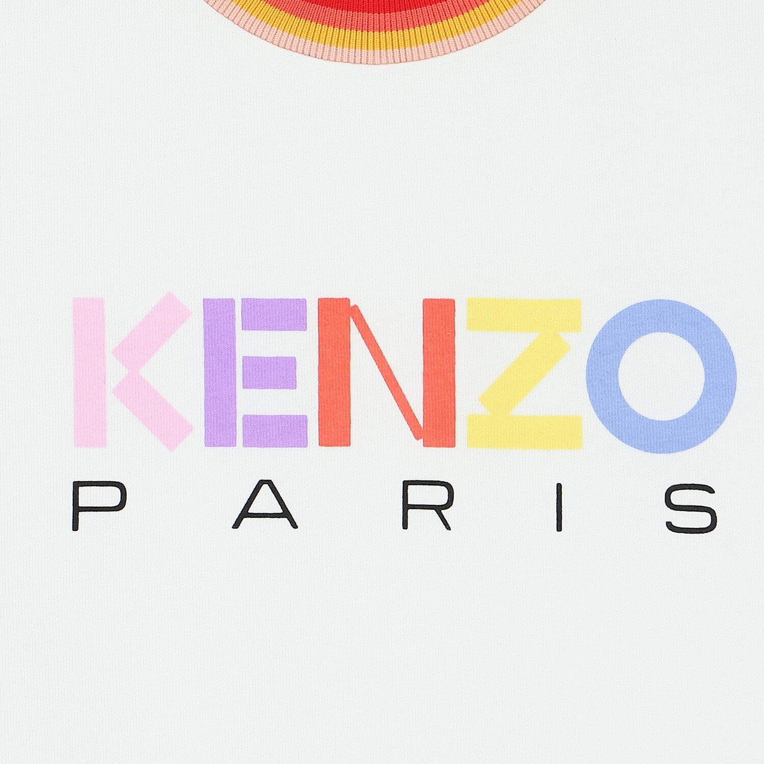 تيشيرت بالشعار باللون الأبيض للبنات, 1, hi-res