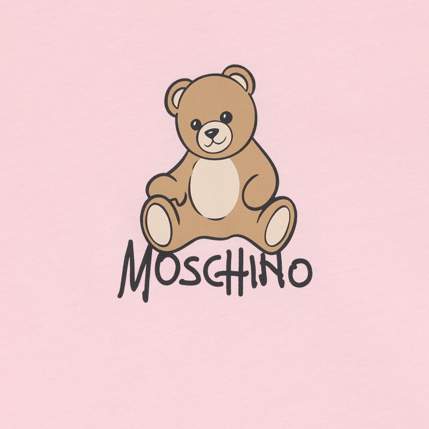 Girls Pink Teddy Bear Logo Dress, 2, hi-res