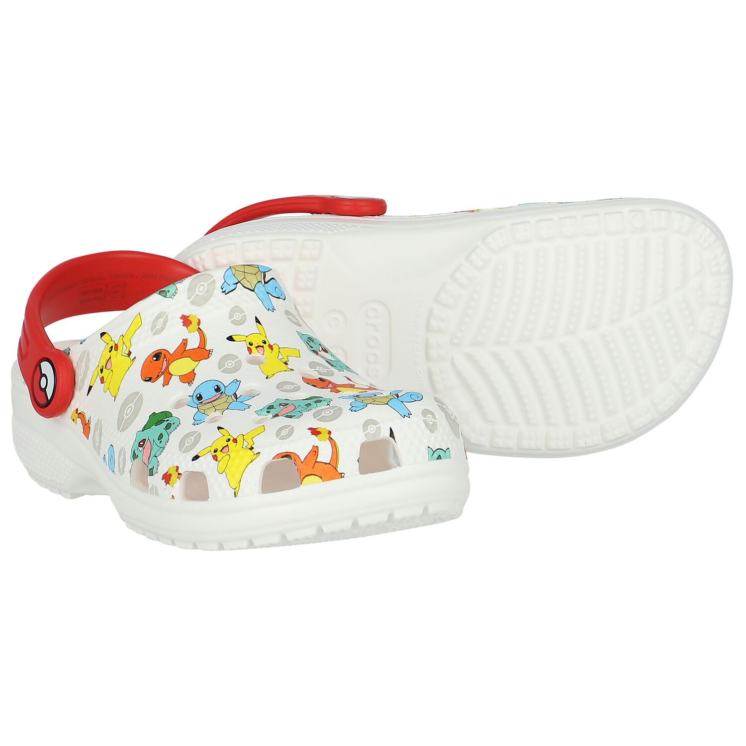 White Pokemon Classic Clog Sandals, 1, hi-res image number null