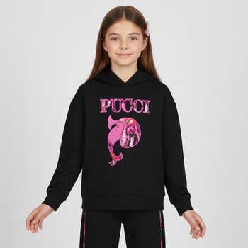 Girls Black Orchidee Trousers