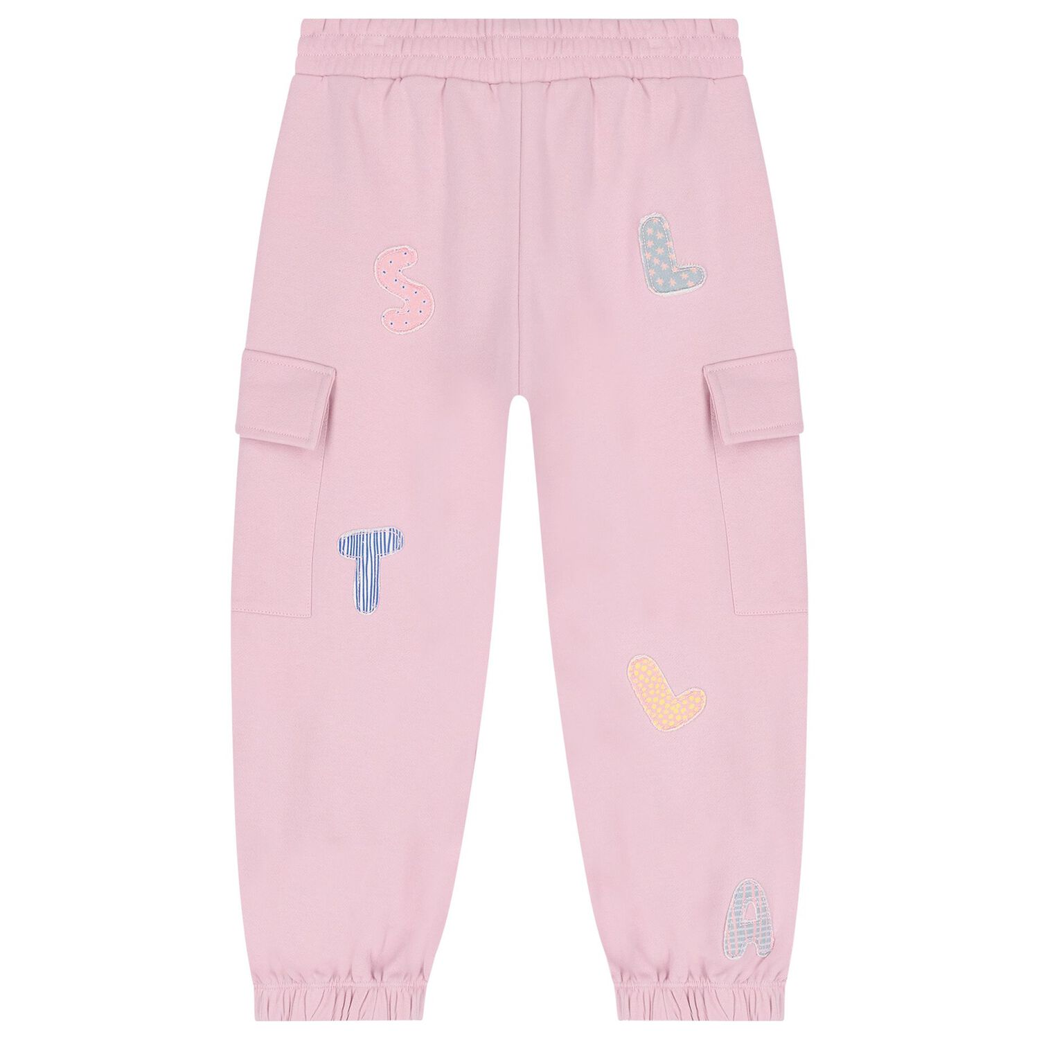 Girls Pink Logo Joggers, 1, hi-res