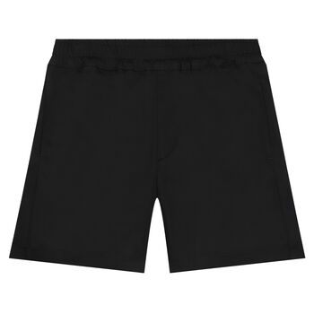 Boys Black Logo Shorts