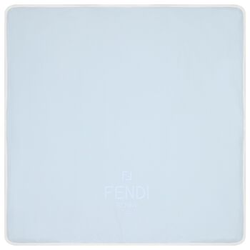 بطانية باللون زرقاء بشعار للأولاد 