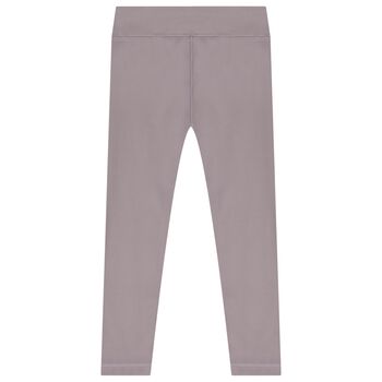 Girls Purple Logo Softskin Leggings