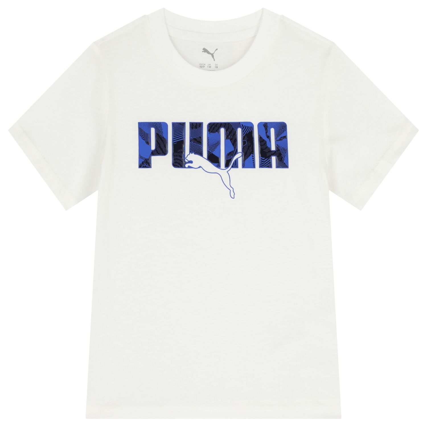 Boys White Logo T-Shirt, 1, hi-res