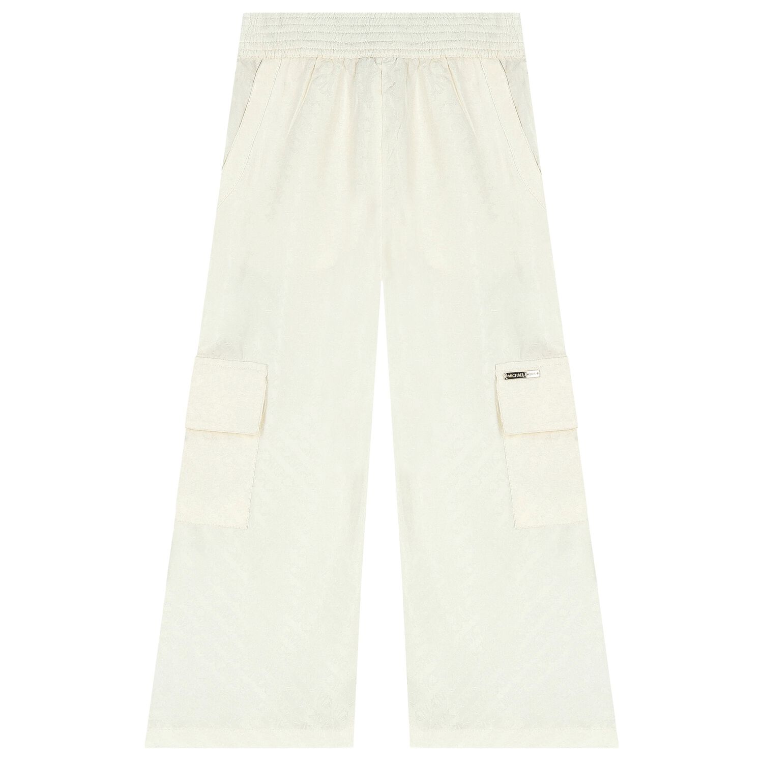 بنطلون بنات بالشعار باللون العاجي, 1, hi-res