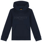 توب هودى بالشعار باللون الكحلى للاولاد, 1, hi-res