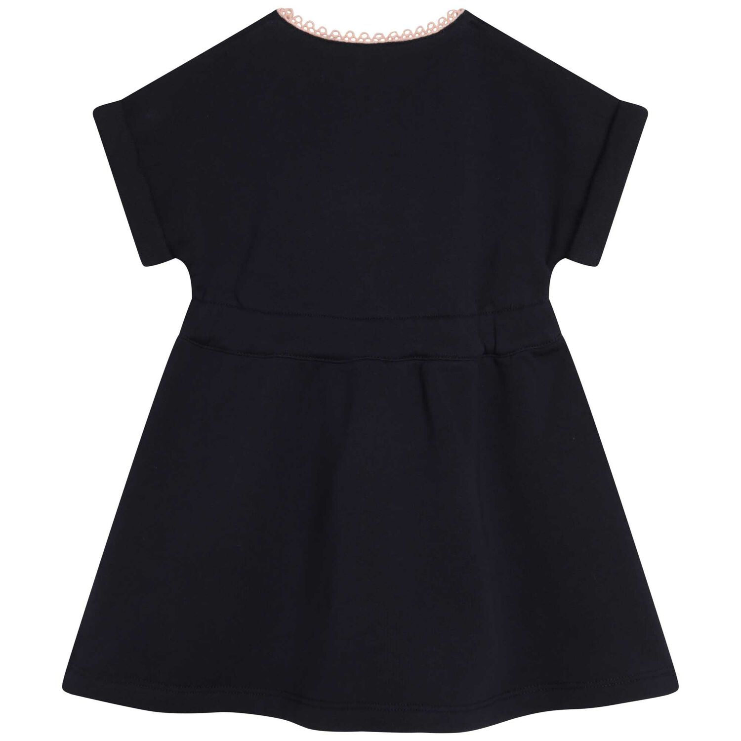 Younger Girls Navy Logo Dress, 2, hi-res
