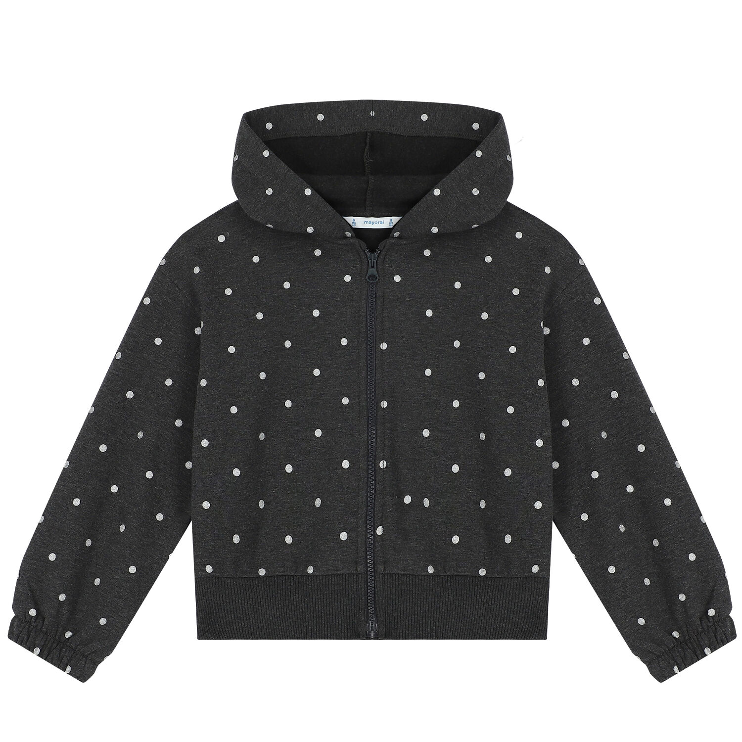 بدلة رياضية باللون الأبيض والرمادي للبنات (3 قطع), 1, hi-res