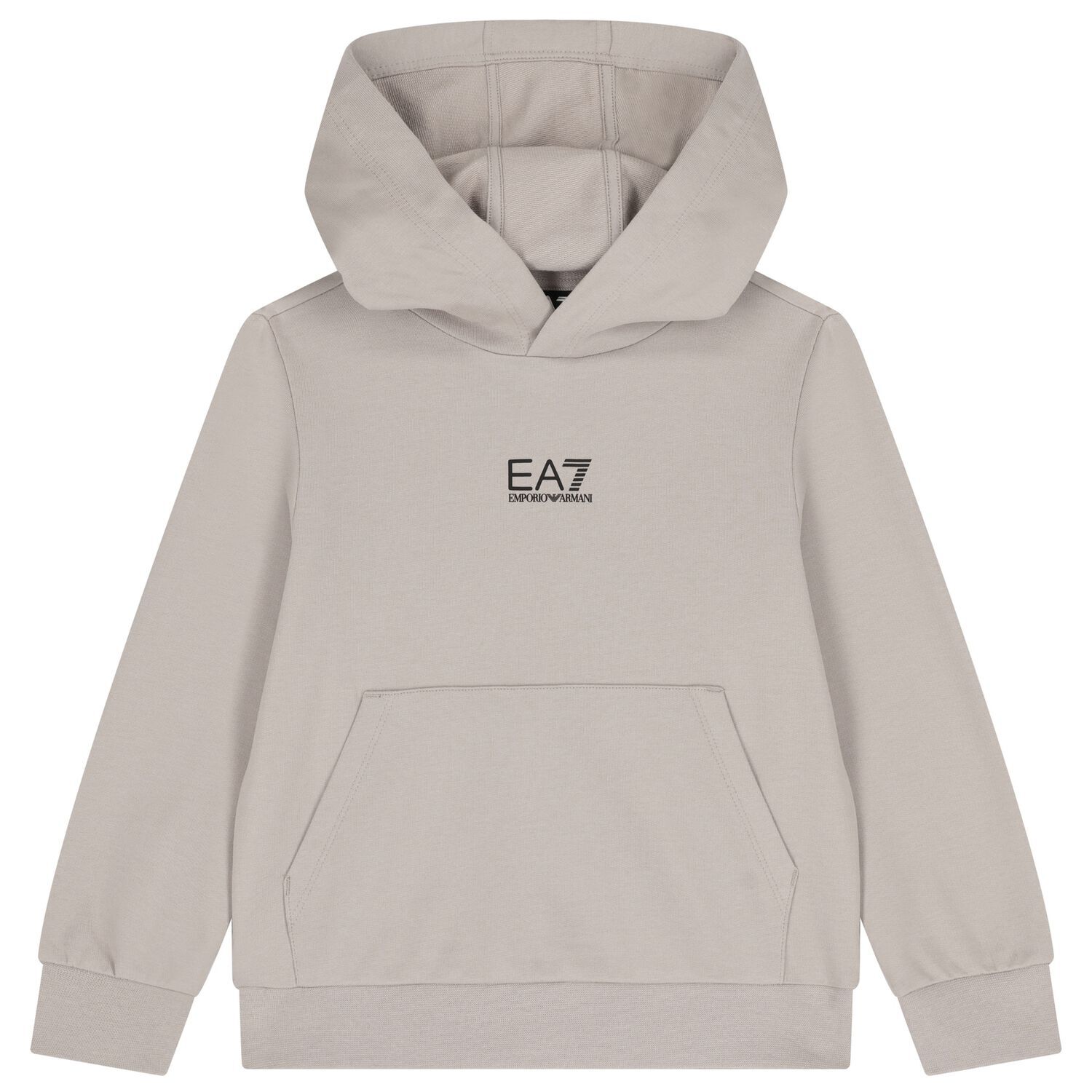 Boys Beige Logo Hooded Top, 3, hi-res