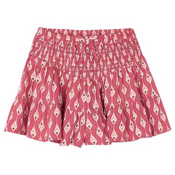 Girls Pink Honeycomb Skort