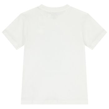 Boys White Polo Bear T-Shirt