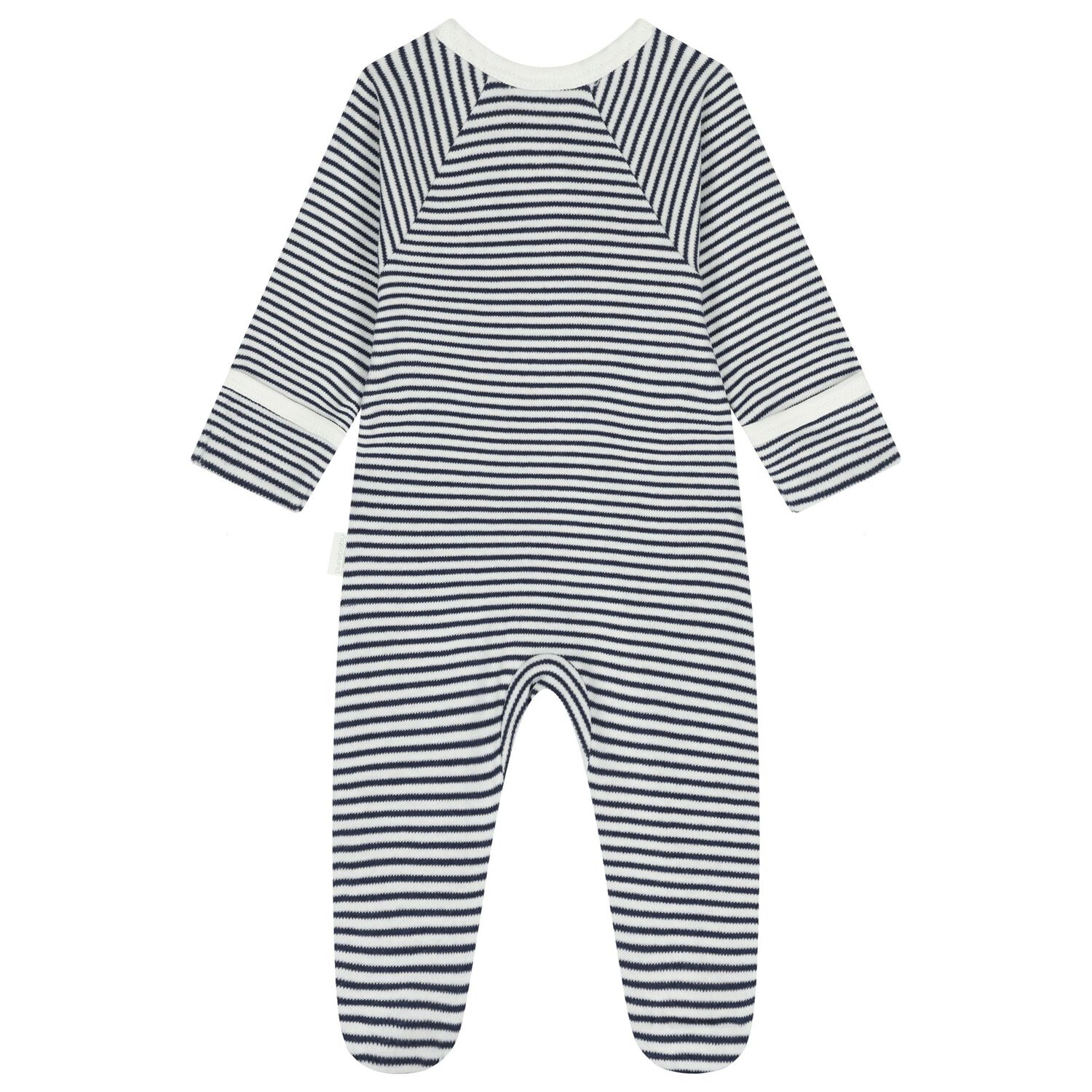 Baby Boys White & Blue Babygrows ( 4 Pack ), 5, hi-res image number null