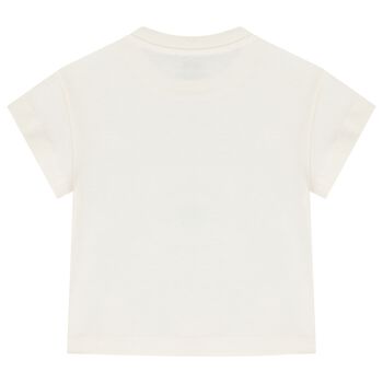 Girls Ivory Botanical Toile T-Shirt             